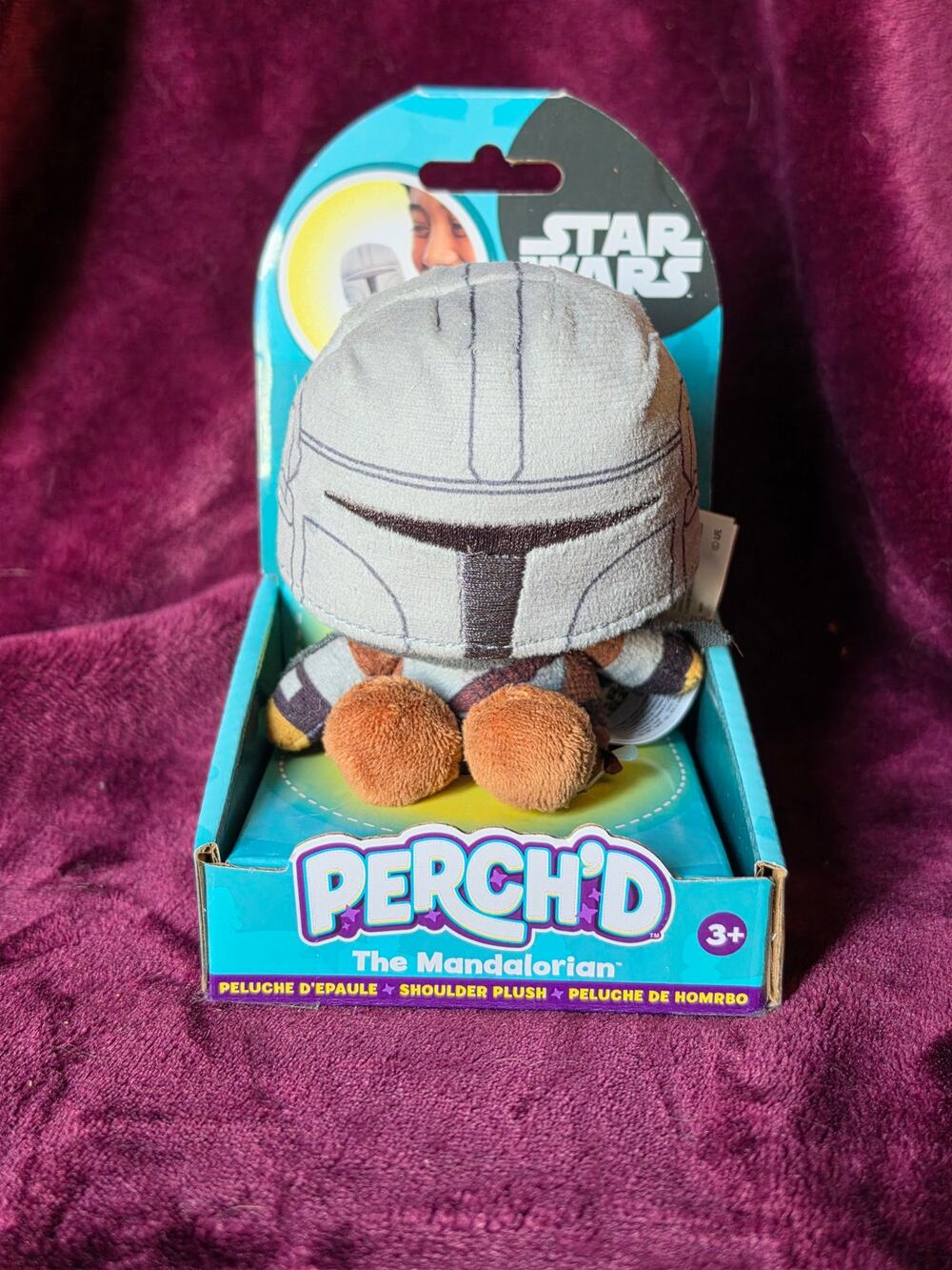 Mandalorian Din Djarin Shoulder Plush Perch'd Just Play New